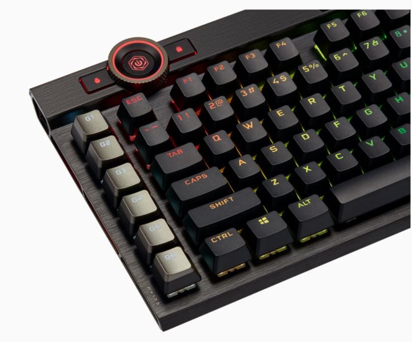 Corsair K100 RGB keyboard USB QWERTZ Dutch Black