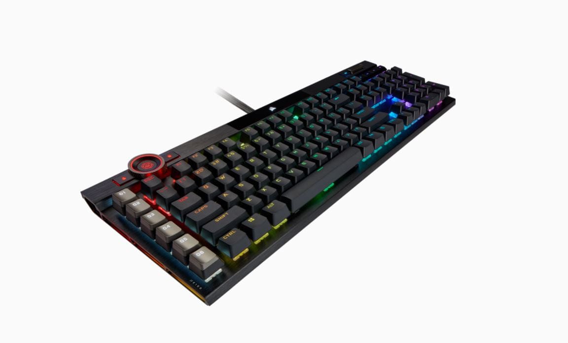 Corsair K100 RGB keyboard USB QWERTZ Dutch Black