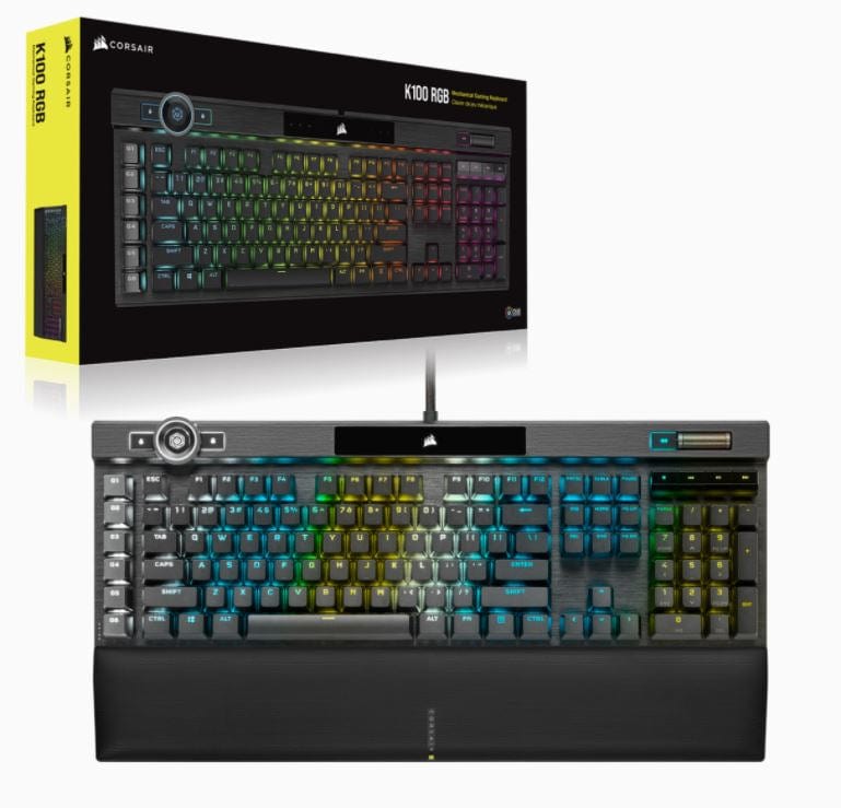 Corsair K100 RGB keyboard USB QWERTZ Dutch Black