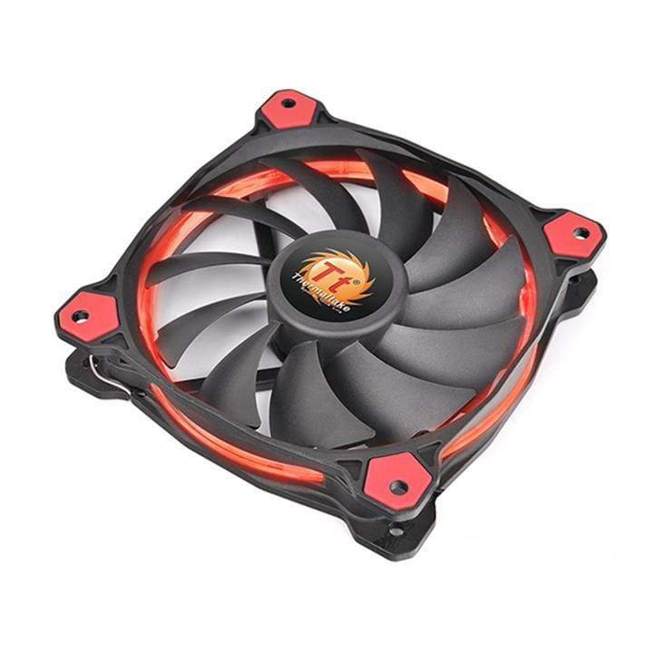 Thermaltake Riing Silent 12 CPU Fan 120mm Black and Red Silver 1400rpm CL-P022-AL12RE-A