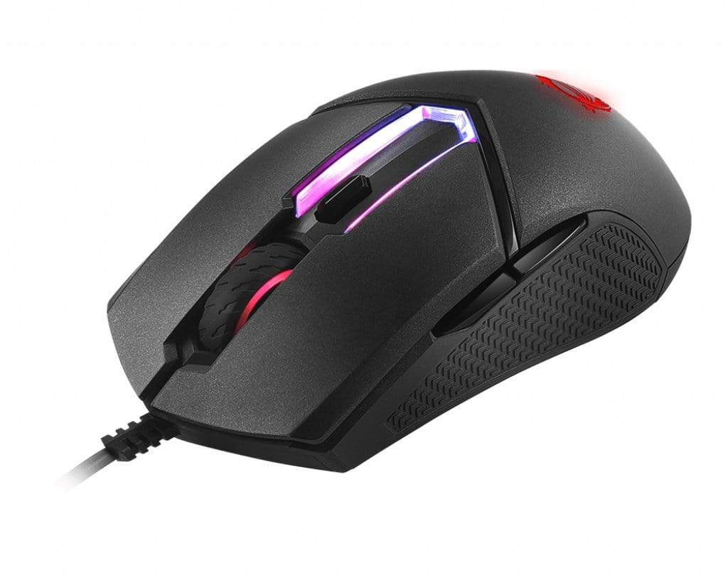 MSI CLUTCH GM30 RGB Optical Gaming Mouse '6200 DPI Optical Sensor, 6 Programmable button, Dual-Zone RGB, Ergonomic design, OMRON Switch with 20+ Million Clicks, RGB Mystic Light'