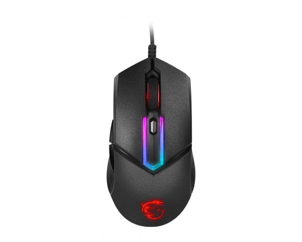 MSI CLUTCH GM30 RGB Optical Gaming Mouse '6200 DPI Optical Sensor, 6 Programmable button, Dual-Zone RGB, Ergonomic design, OMRON Switch with 20+ Million Clicks, RGB Mystic Light'