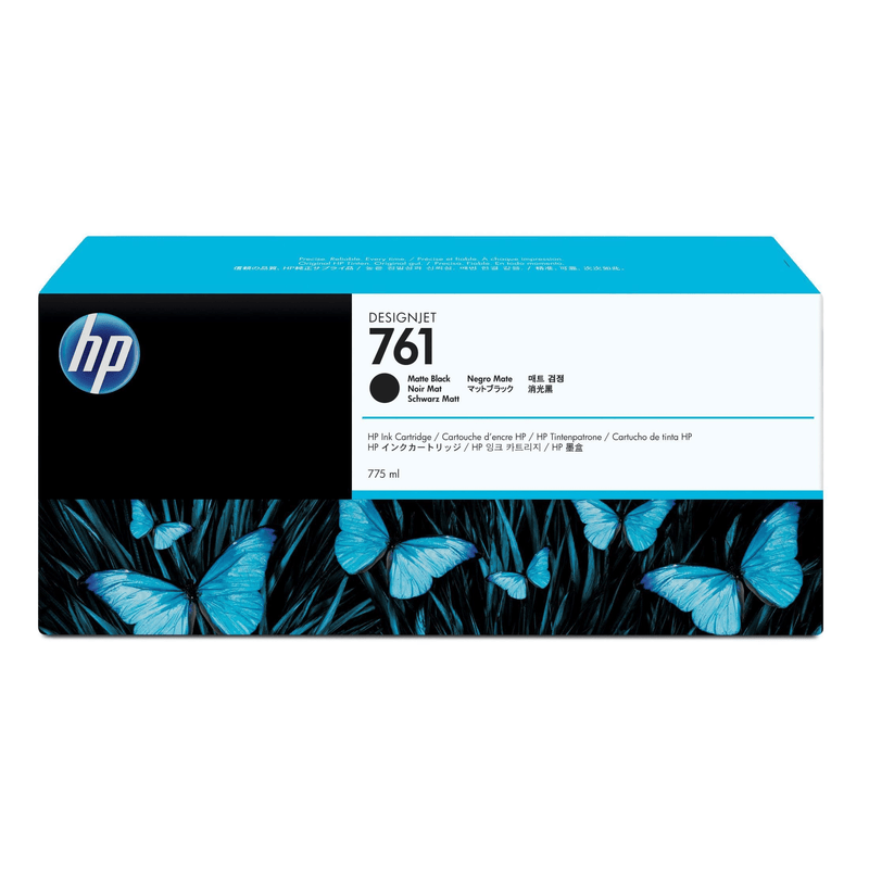 HP 761 775-ml DesignJet Matte Black Printer Ink Cartridge Original CM997A Single-pack