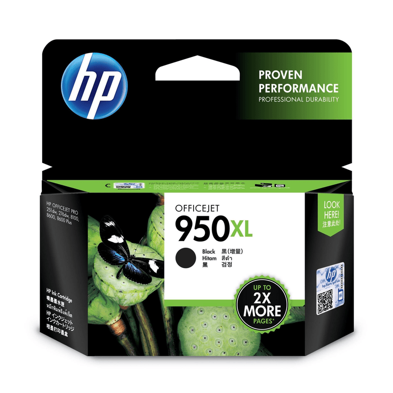 HP 950XL Black High Yield Printer Ink Cartridge Original CN045AE Single-pack