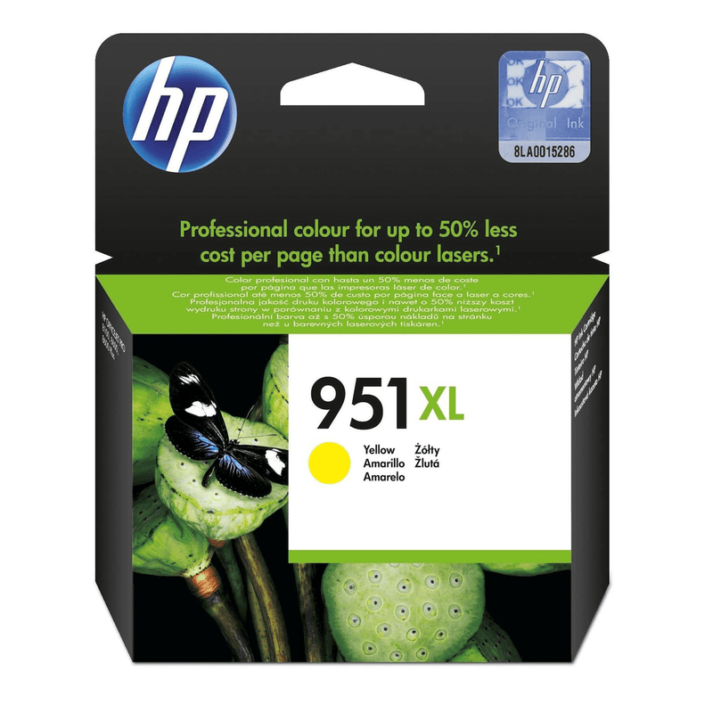 HP 951XL Photo Yellow High Yield Printer Ink Cartridge Original CN048AE Single-pack