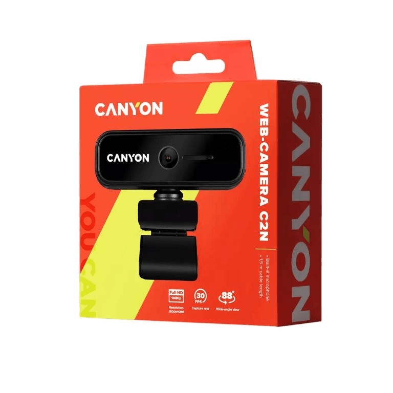 Canyon C2N 1080p FHD 2.0 Mega Fixed Focus Webcam CNE-HWC2N