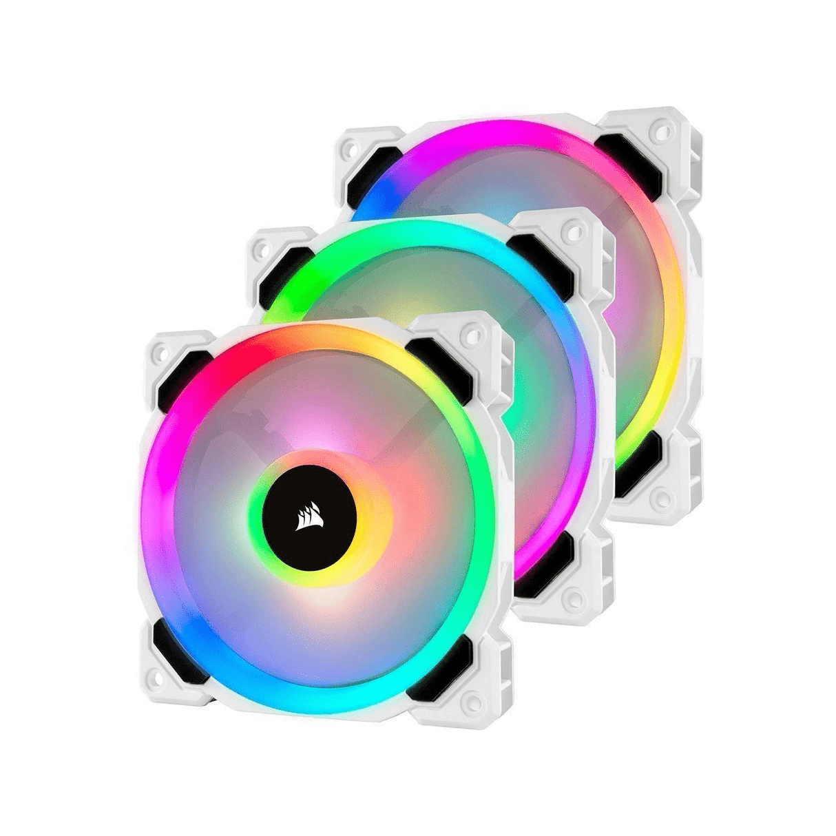 Corsair LL120 RGB Dual Light Loop 120mm Case Fan Tri-pack - White CO-9050092-WW