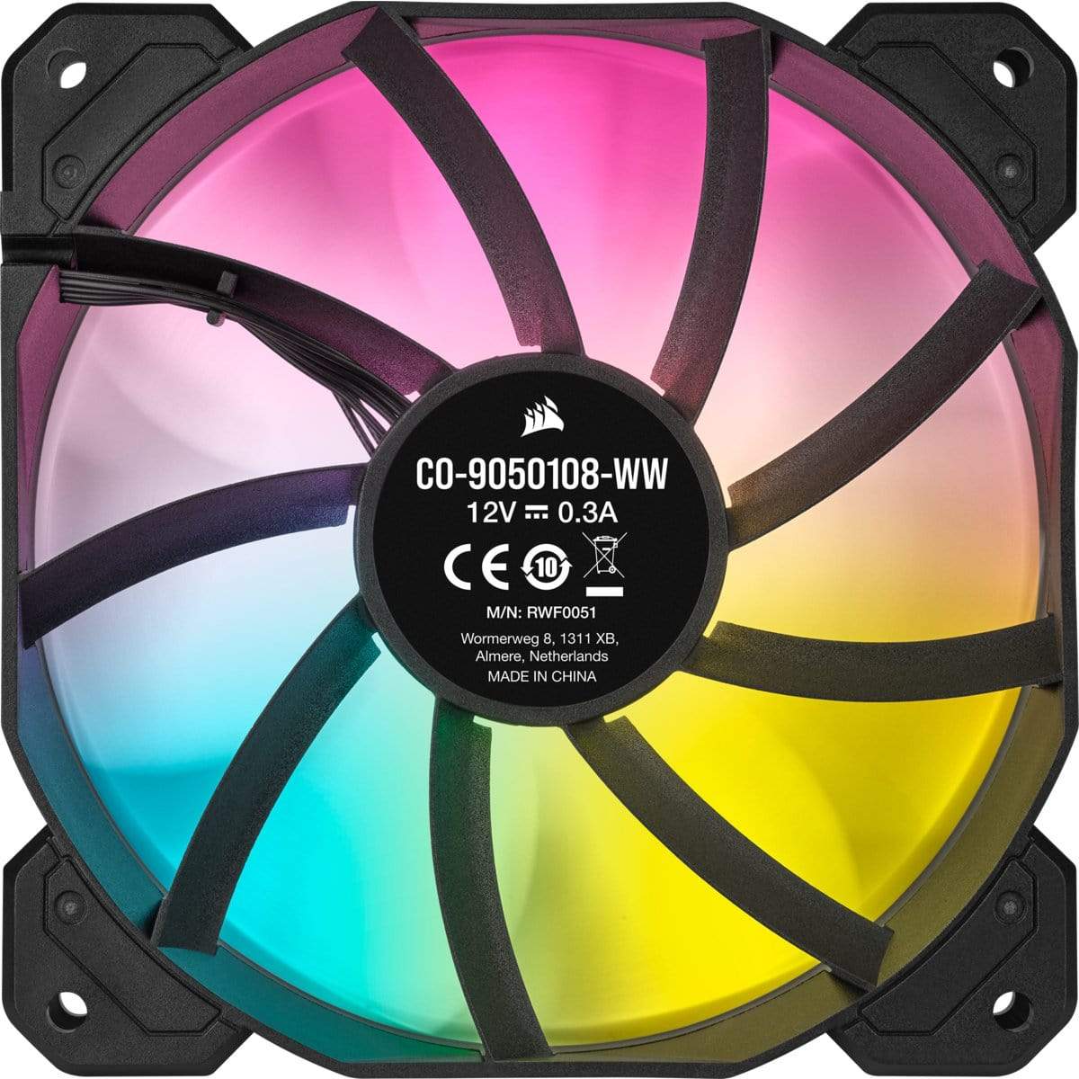 Corsair SP120 RGB ELITE Computer case Fan 12 cm Black 1 pc(s)