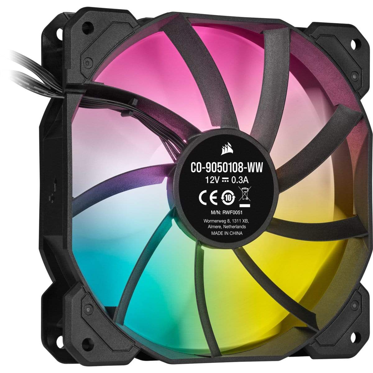 Corsair SP120 RGB ELITE Computer case Fan 12 cm Black 1 pc(s)