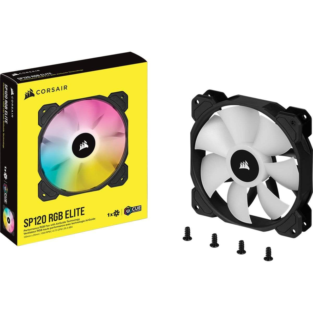 Corsair SP120 RGB ELITE Computer case Fan 12 cm Black 1 pc(s)