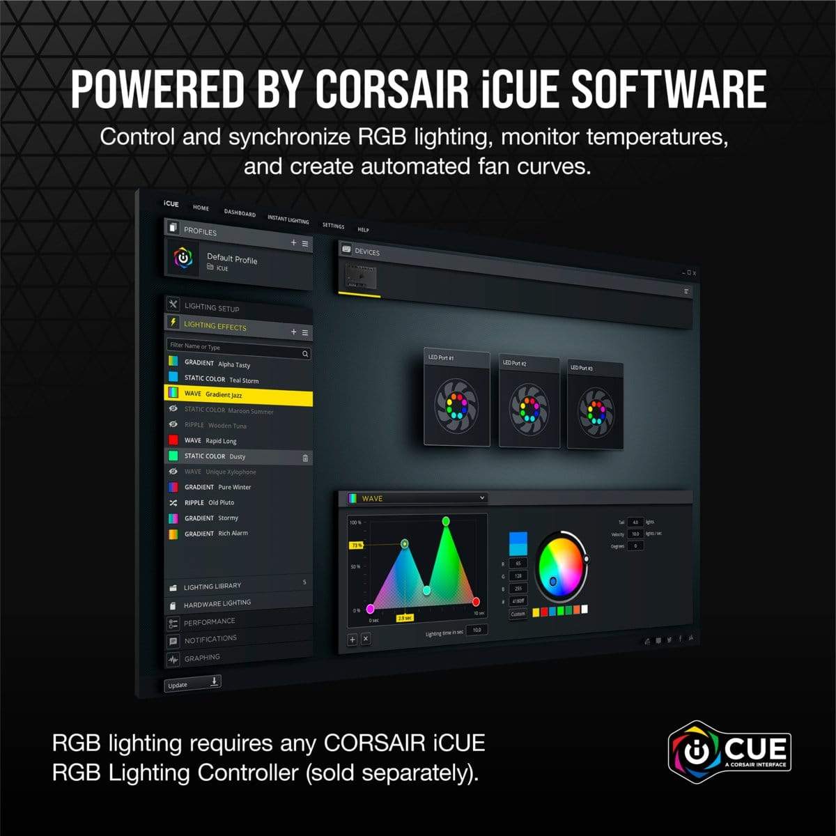Corsair SP140 RGB ELITE Computer case Fan 14 cm Black 1 pc(s)