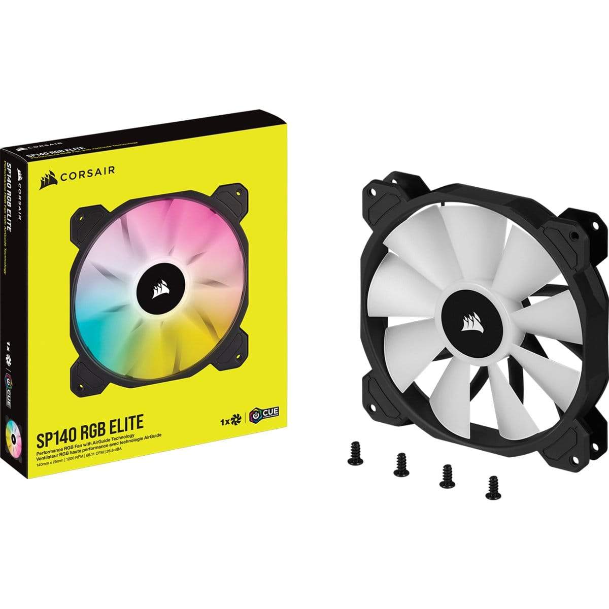 Corsair SP140 RGB ELITE Computer case Fan 14 cm Black 1 pc(s)