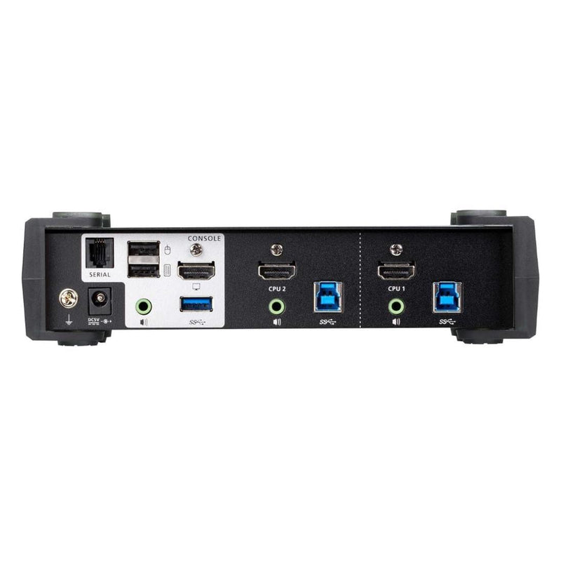Aten 2-port USB 3.0 4K HDMI KVMP Switch with Audio Mixer Mode CS1822