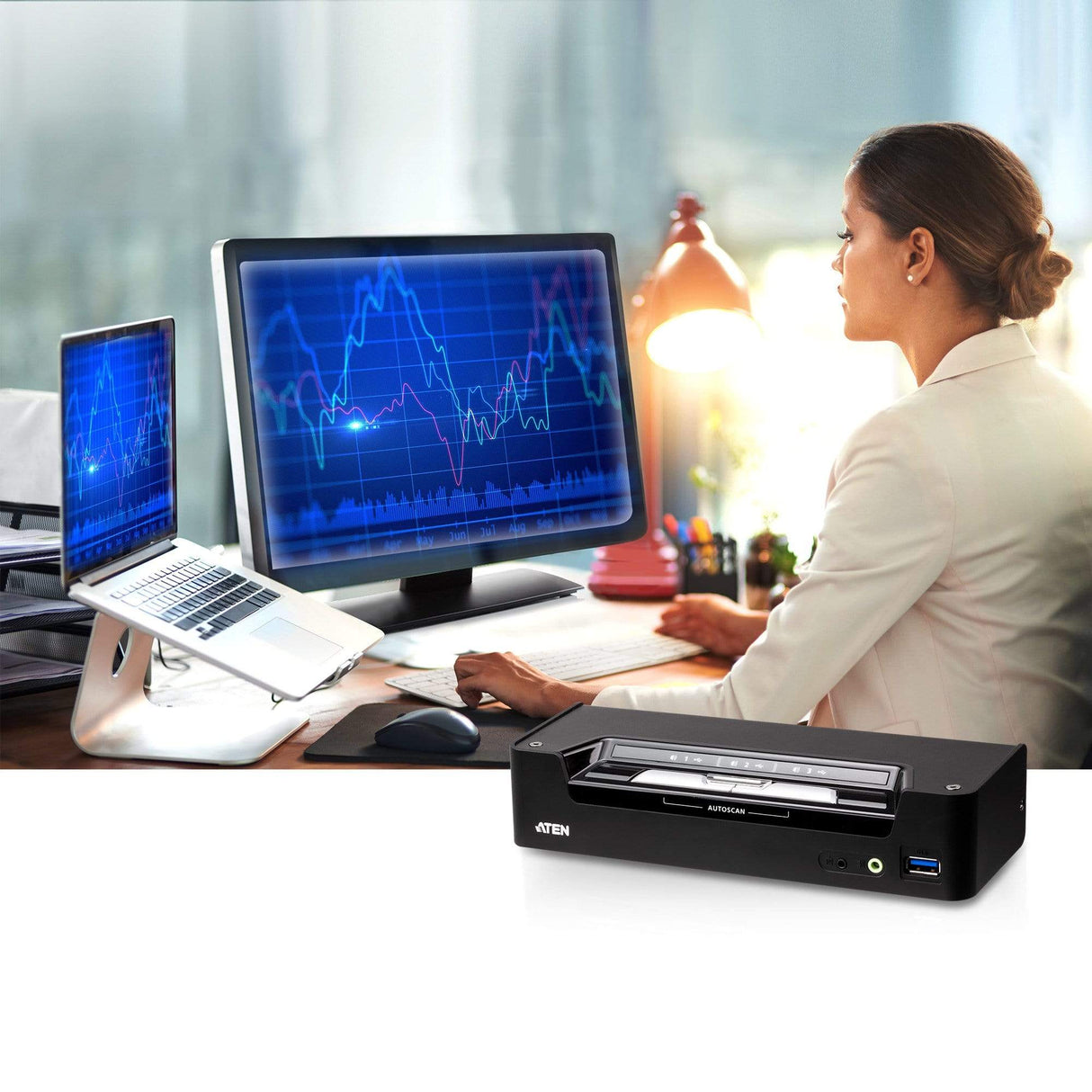 Aten CS1953 KVM switch Rack mounting Black