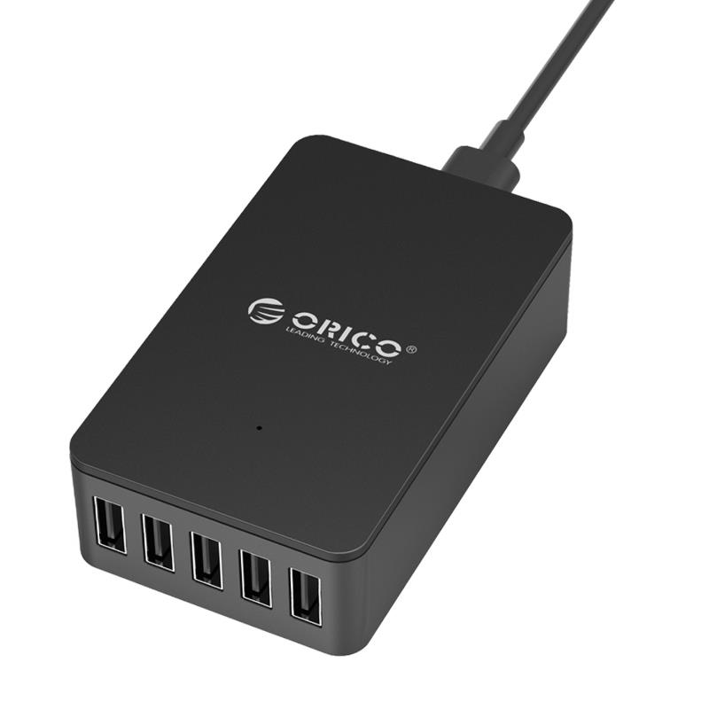 Orico 5 Port 40W Charge Desktop Charger Black CSE-5U-EU-BK-PRO