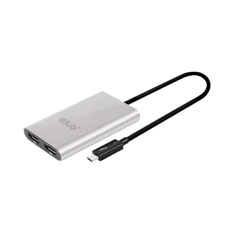 CLUB3D Thunderbolt 3 to Dual DisplayPort 1.2 4K Adapter CSV-1577