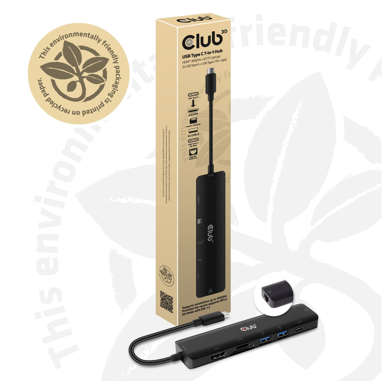 CLUB3D CSV-1592 Notebook Dock/port Replicator