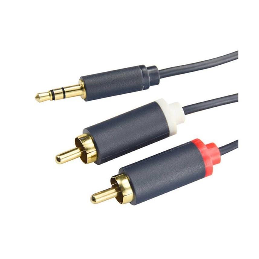 Cabletime CF17J 1.5m Professional Male to 2RCA Male Aux Cable CT-AV303-H12G-DB1.5