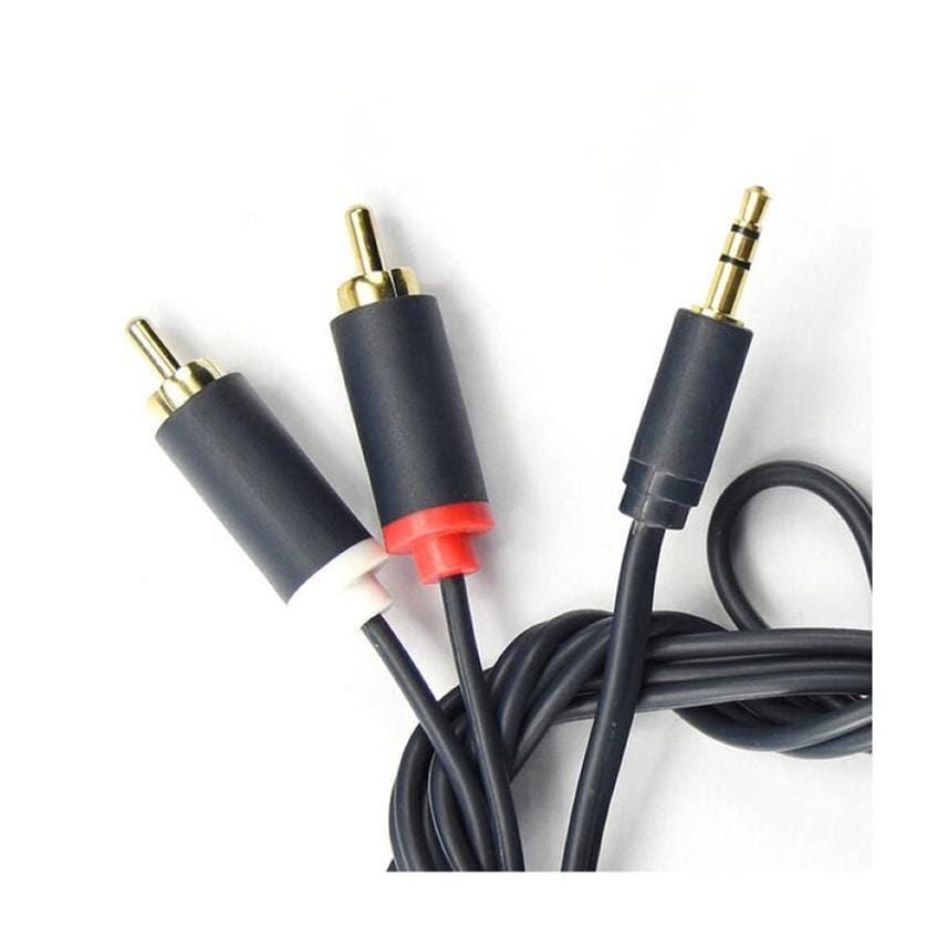 Cabletime CF17J 1.5m Professional Male to 2RCA Male Aux Cable CT-AV303-H12G-DB1.5