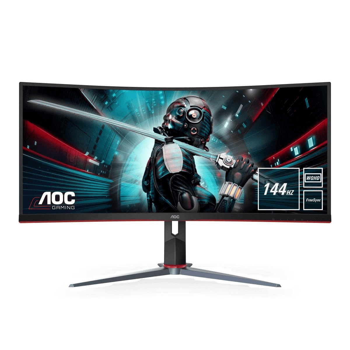 AOC Gaming CU34G2X 34-inch 3440 x 1440px UWQHD 21:9 144Hz 1ms AMD FreeSync VA Curved LCD Monitor