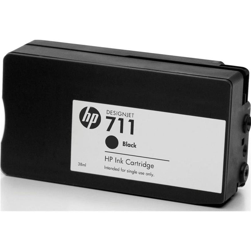 HP 711 38-ml DesignJet Black Printer Ink Cartridge Original CZ129A Single-pack