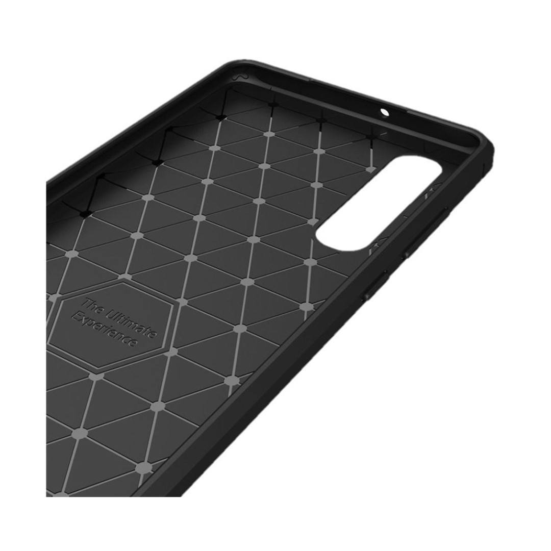 Tuff-Luv Carbon Fibre Style Shockproof Case Cover for Huawei Mate P30 lite Black D3_155