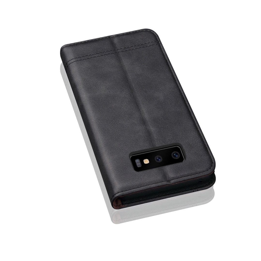 Tuff-Luv Premium Leather Case & Stand Samsung Galaxy S10 Plus Black D3_163