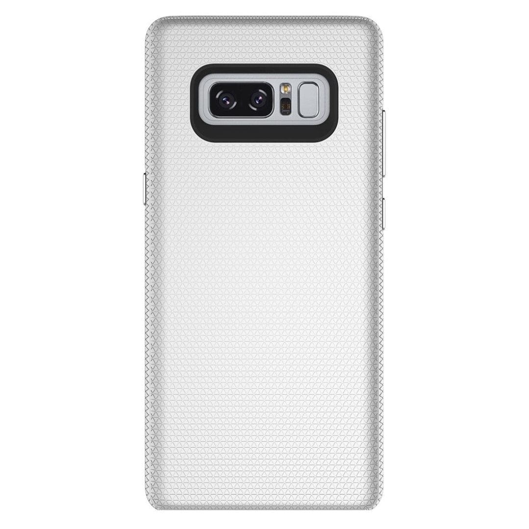 Tuff-Luv Dual layer Anti slip Case for Samsung Galaxy Note 8 Smartphone SIlver D3_71