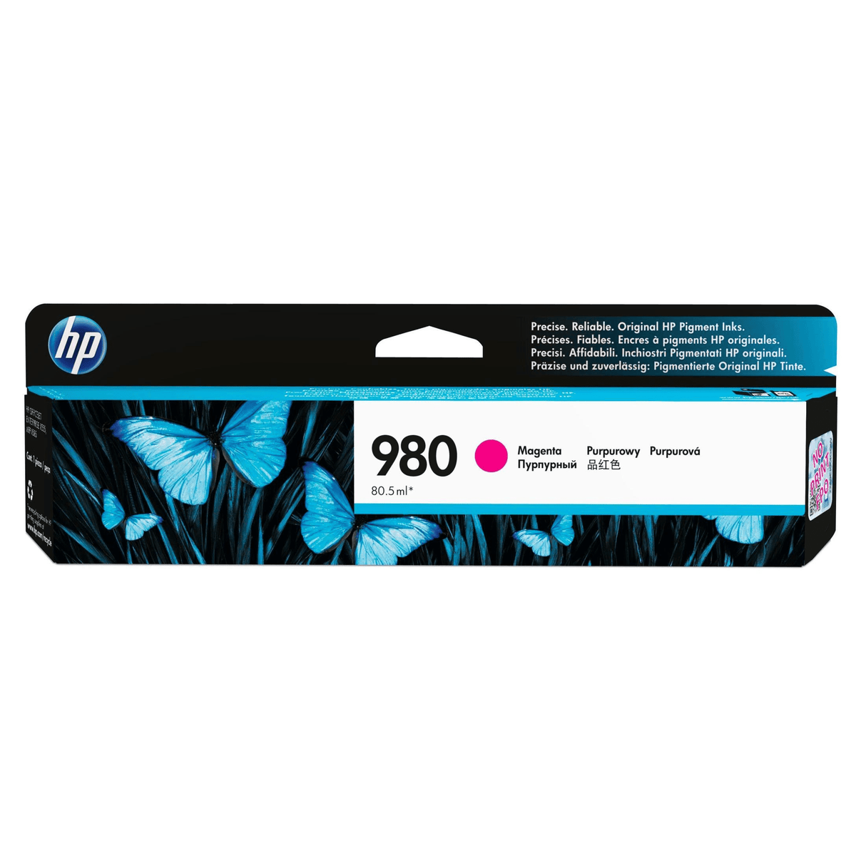 HP 980 Magenta Standard Yield Printer Ink Cartridge Original D8J08A Single-pack