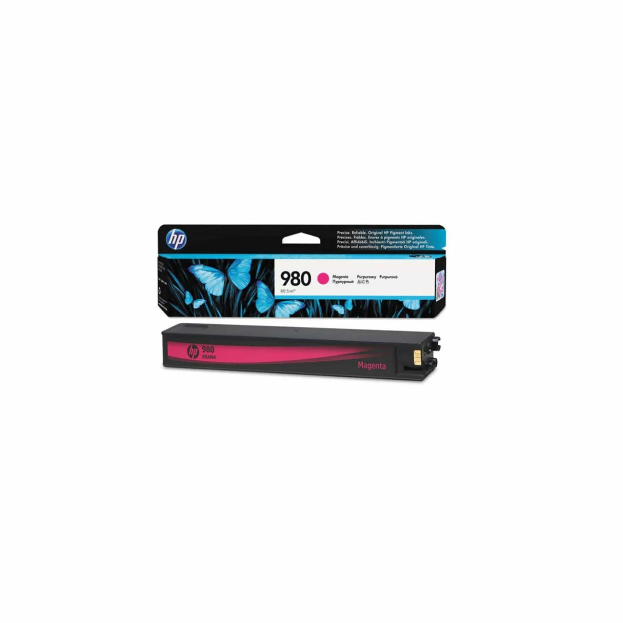 HP 980 Magenta Standard Yield Printer Ink Cartridge Original D8J08A Single-pack
