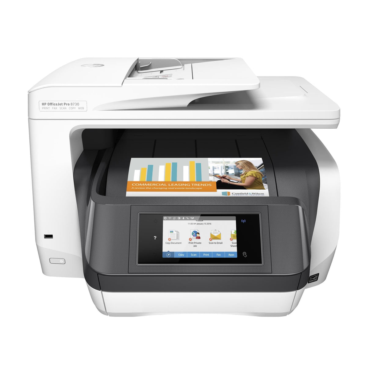 HP OfficeJet Pro 8730 A4 Multifunction Colour Inkjet Business Printer D9L20A