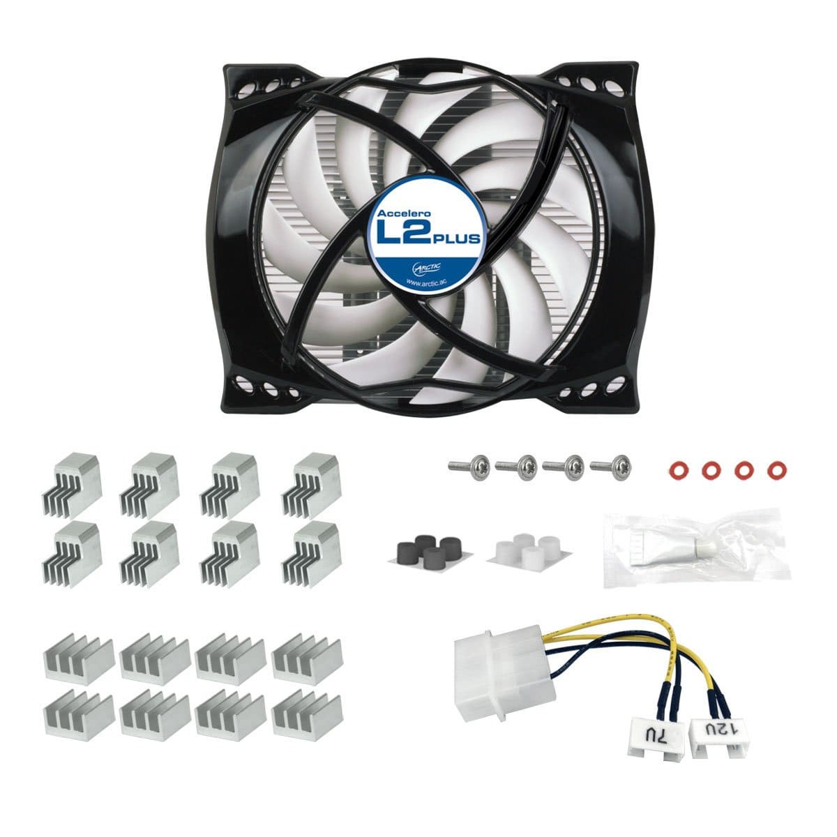 ARCTIC Accelero L2 Plus Compact NVIDIA/AMD Graphics Card Cooler 2000rpm DCACO-V300101-BL