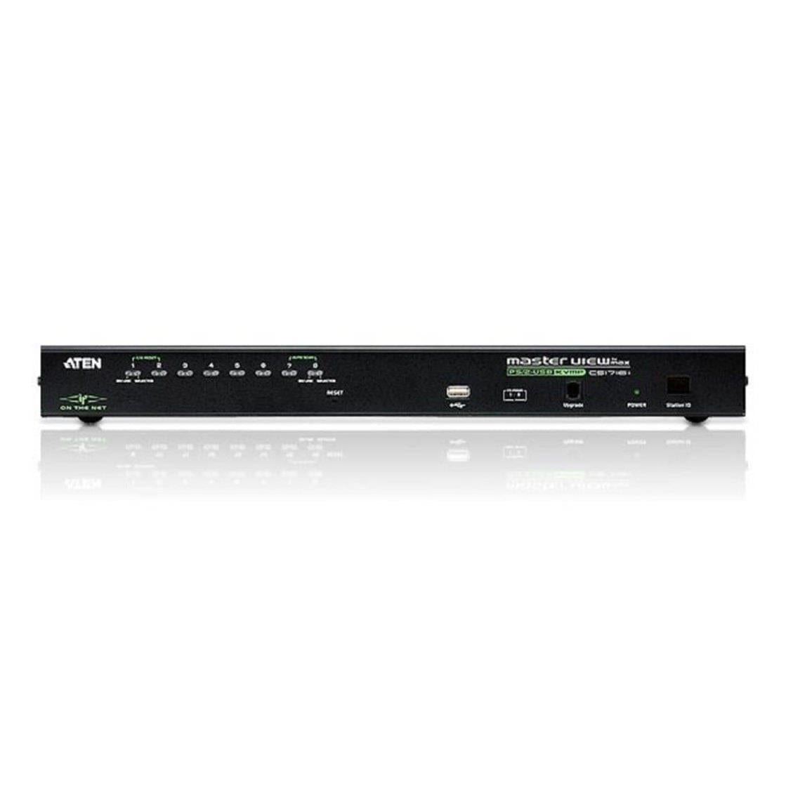 Aten CS1708i 1-Local/Remote Share Access 8-Port PS/2-USB VGA KVM over IP Switch DCP3005