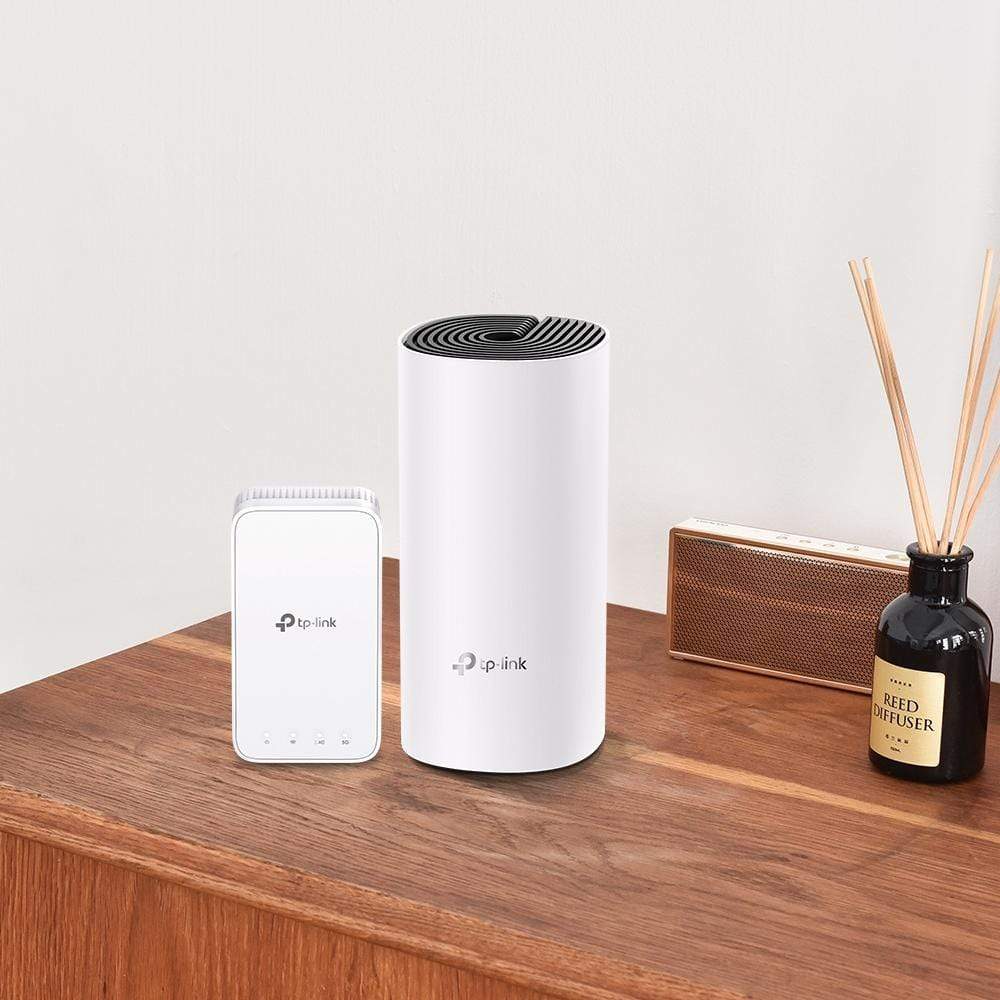 TP-Link Deco M3 (2-Pack) Wireless Router Dual-Band Black and White M3(2-PACK)