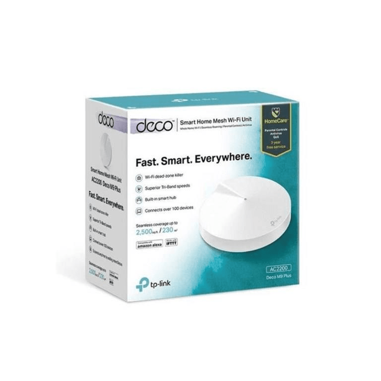 TP-Link Deco M9 Plus AC2200 Tri-Band Smart Whole-Home Wireless System 1-pack