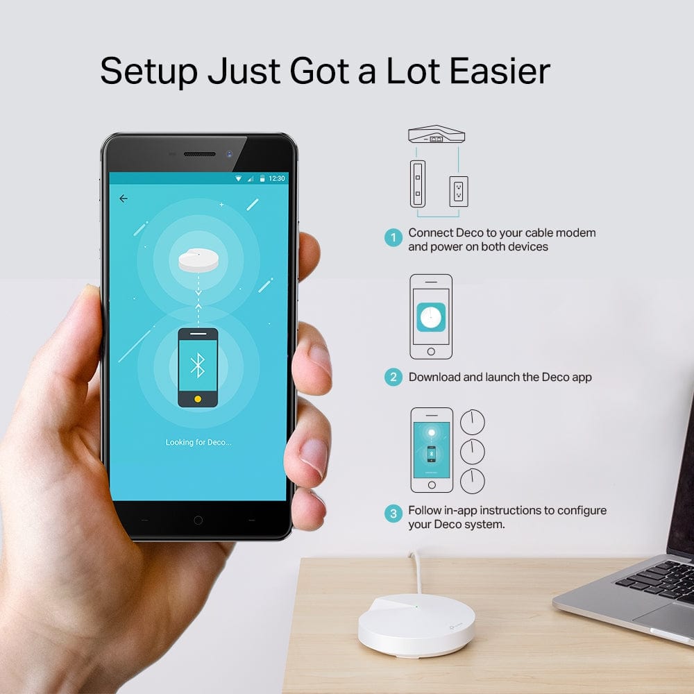 TP-Link AC2200 Smart Home Mesh Wi-Fi System DECO M9 PLUS(3-PACK)