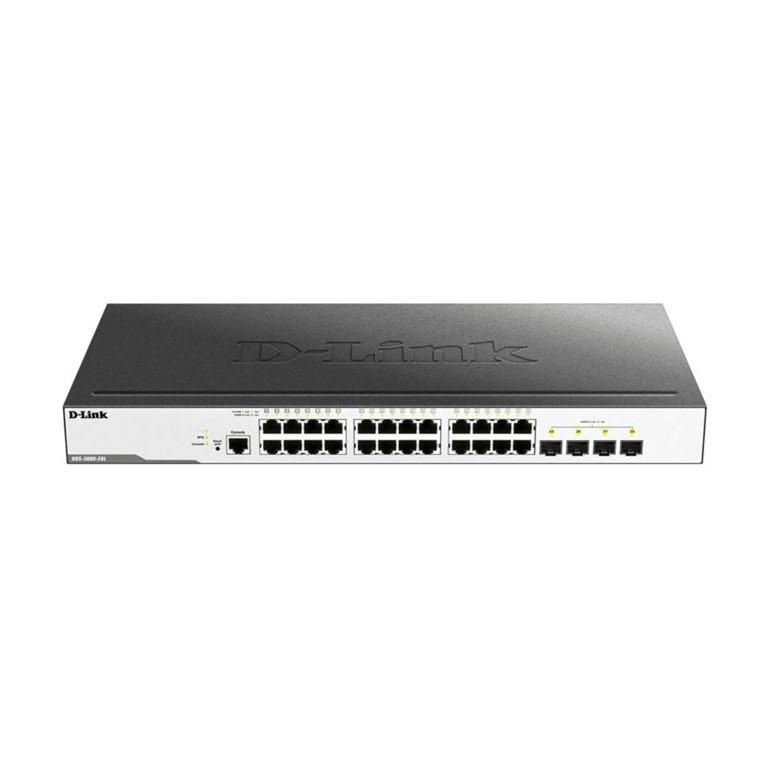 D-Link 24-port Gigabit Managed Switch with 4-port SFP DGS-3000-28L