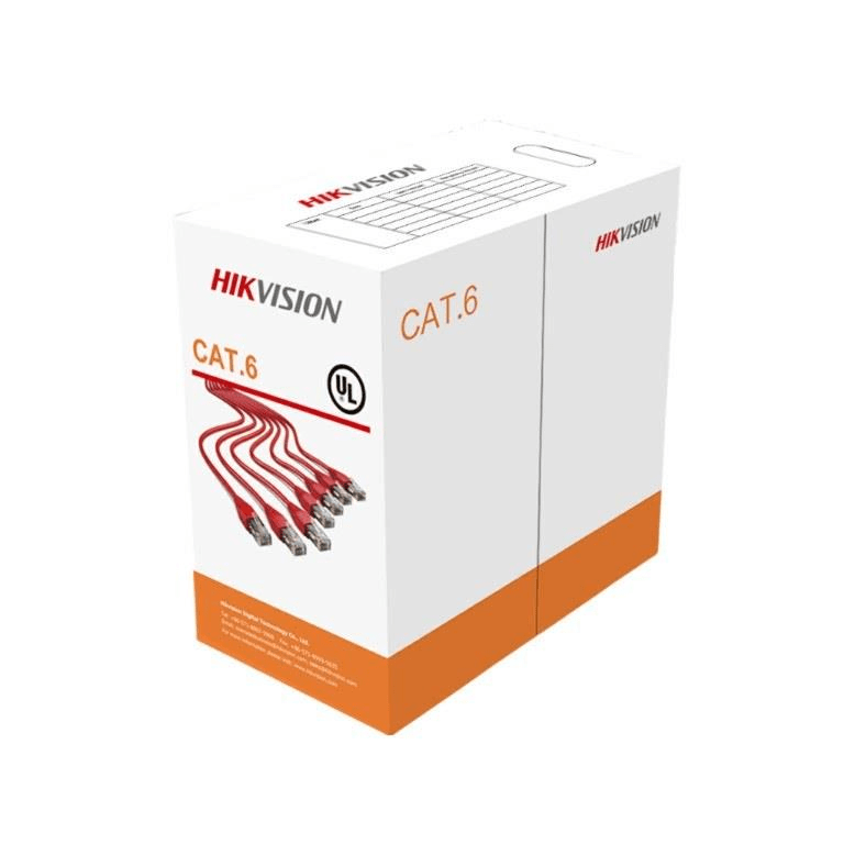 Hikvision 305m CAT6 Solid Copper UTP Network Cable Orange DS-1LN6-UU