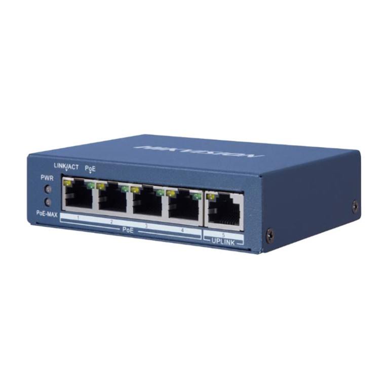 Hikvision 4-port Gigabit Unmanaged PoE Switch DS-3E0505P-E