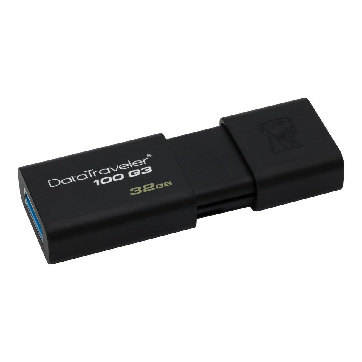Kingston DataTraveler 100 G3 32GB USB 3.2 Gen 1 Type-A Black USB Flash Drive DT100G3/32GB-2P