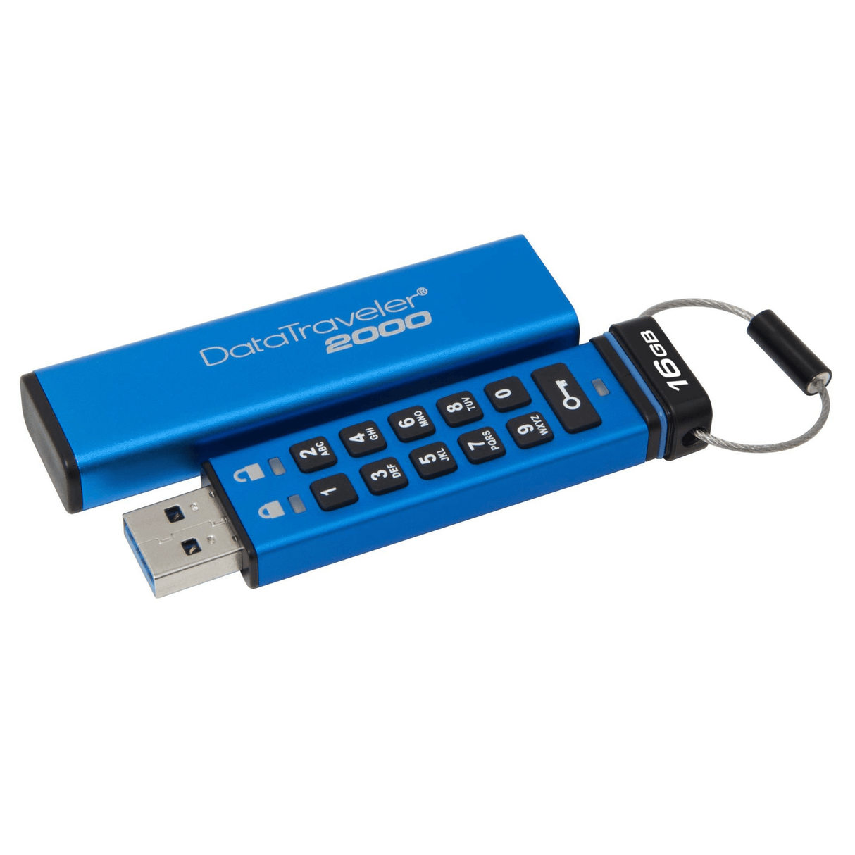 Kingston DataTraveler 2000 16GB USB 3.2 Gen 1 Type-A Blue USB Flash Drive DT2000/16GB