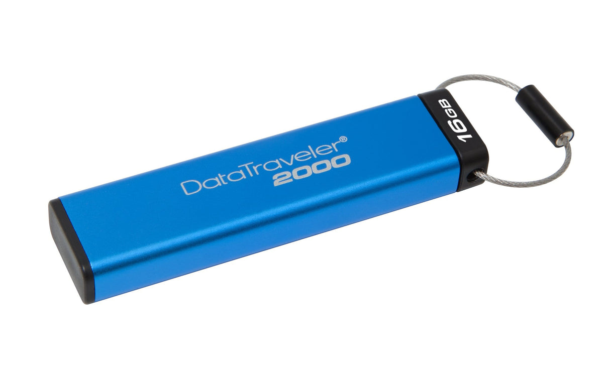 Kingston DataTraveler 2000 16GB USB 3.2 Gen 1 Type-A Blue USB Flash Drive DT2000/16GB