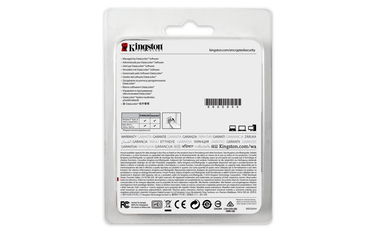 Kingston DataTraveler 4000G2 with Management 16GB USB 3.2 Gen 1 Type-A Black USB Flash Drive DT4000G2DM/16GB