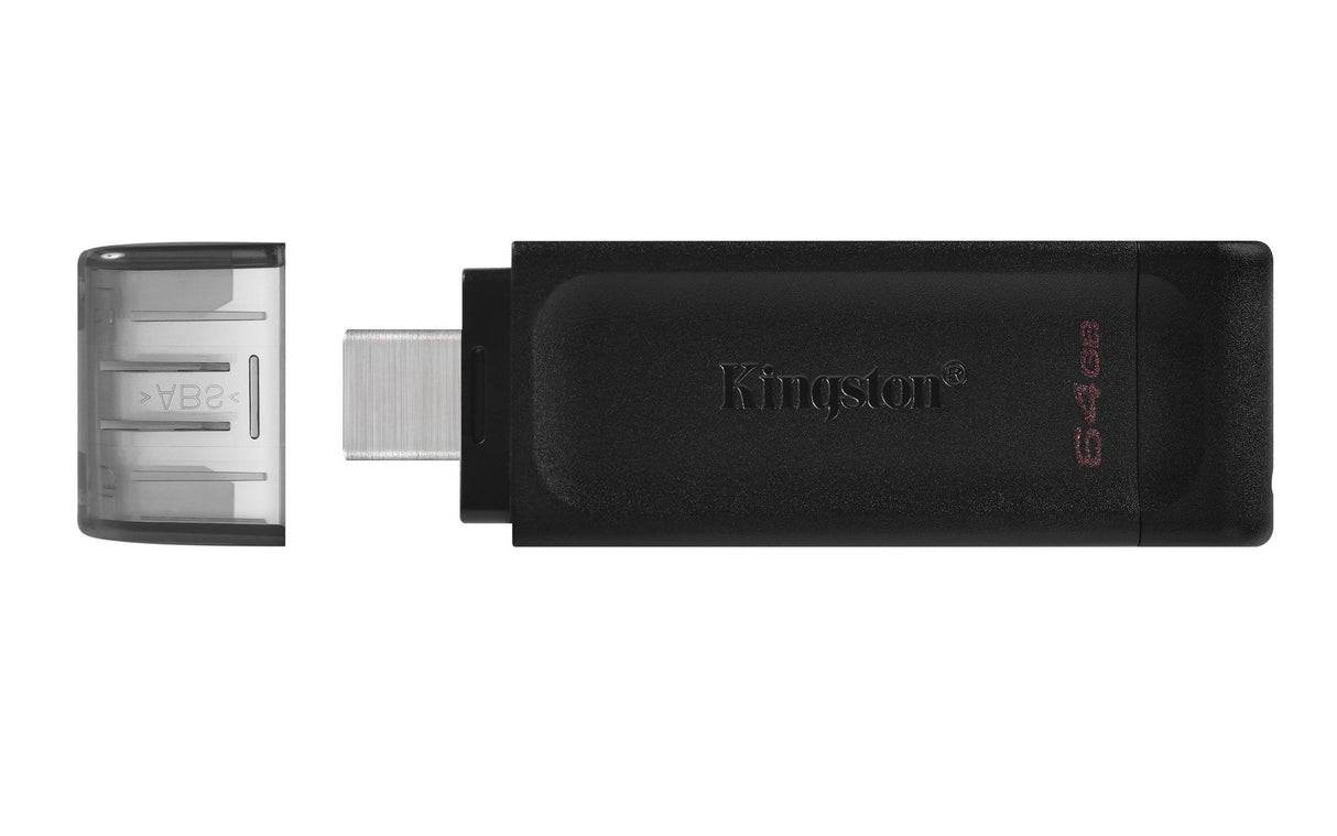 Kingston DataTraveler 70 64GB USB 3.2 Gen 1 Type-C Black USB Flash Drive DT70/64GB
