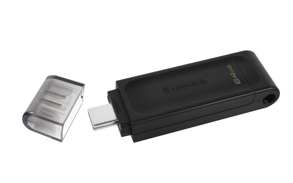 Kingston DataTraveler 70 64GB USB 3.2 Gen 1 Type-C Black USB Flash Drive DT70/64GB