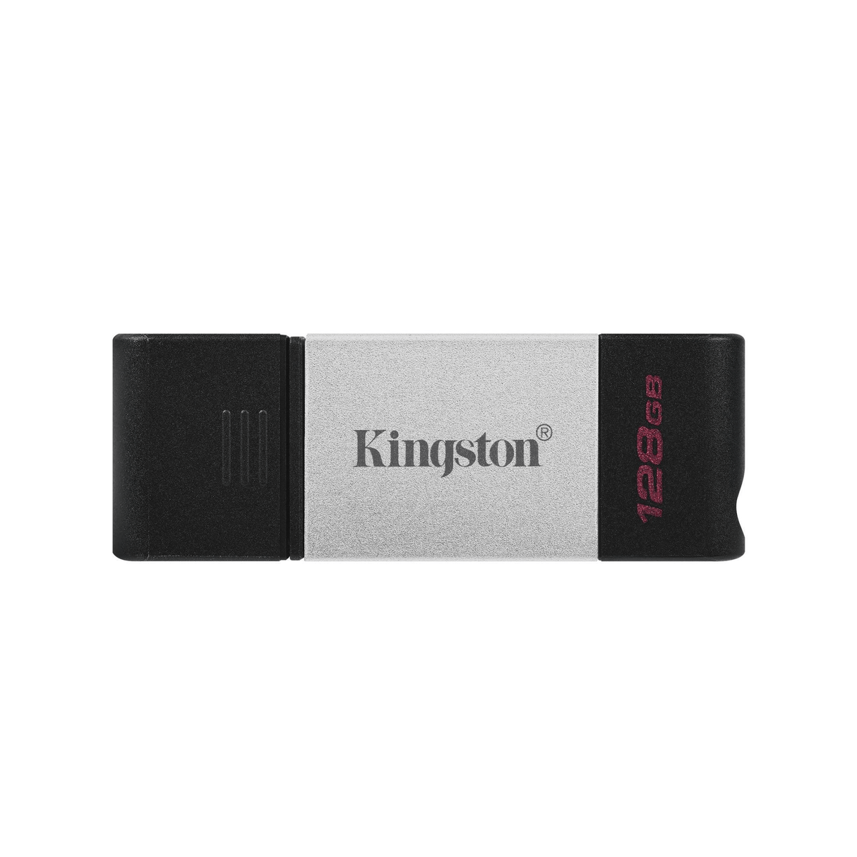 Kingston DataTraveler 80 128GB USB 3.2 Gen 1 Type-C Black and Silver USB Flash Drive DT80/128GB