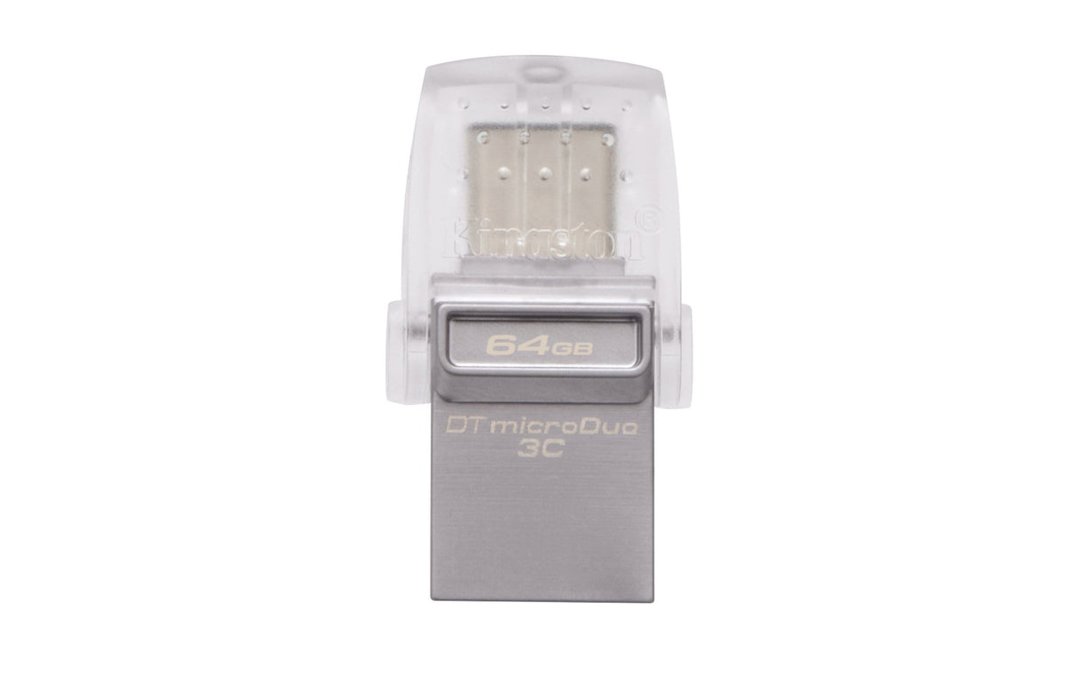 Kingston DataTraveler MicroDuo 3C 64GB USB 3.2 Gen 1 Type-A / Type-C Black USB Flash Drive DTDUO3C/64GB