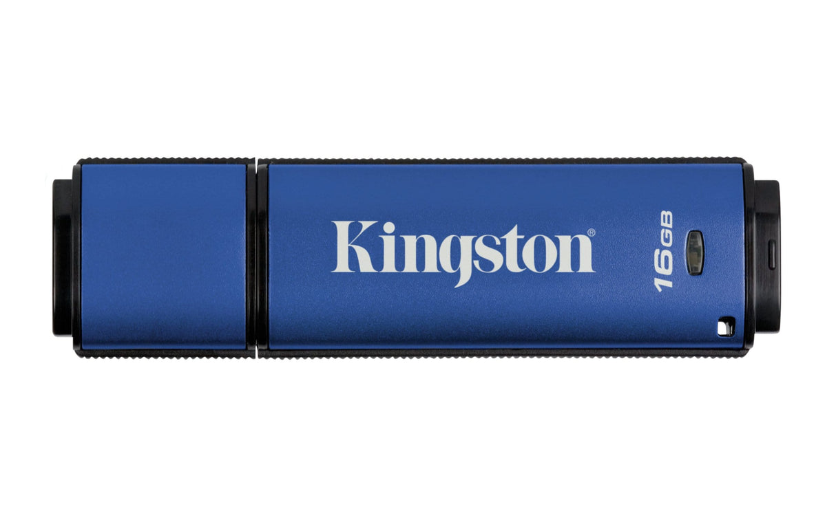 Kingston DataTraveler Vault Privacy 3.0 16GB USB 3.2 Gen 1 Type-A Blue USB Flash Drive DTVP30/16GB