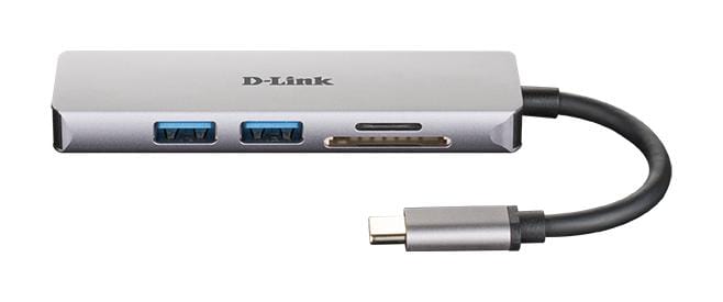 D-Link DUB-M530 notebook dock/port replicator Wired USB 3.2 Gen 1 (3.1 Gen 1) Type-C Aluminium, Black
