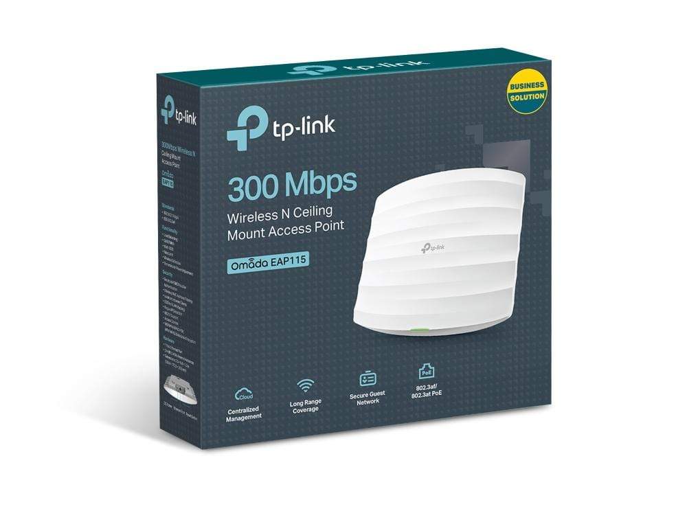 TP-Link EAP115 Wireless Access Point 300 Mbit/s Power Over Ethernet (PoE) White